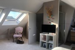 Aménagement de chambre sous combles