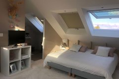 Aménagement de chambre sous combles