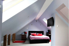 Aménagement de chambre sous combles